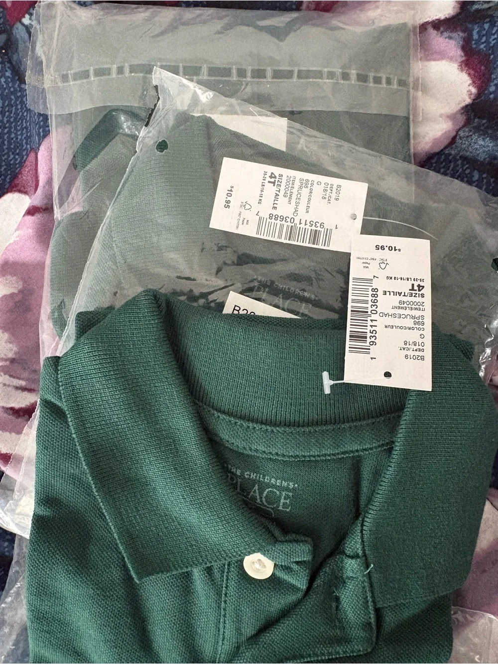 The Children's Place Green Polo Shirt - Classic Collared Tee